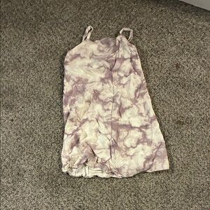 Purple and White Tie-Dye Dress